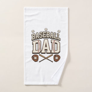 Vintage Baseball Dad Father’s Day Hand Towel