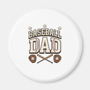 Vintage Baseball Dad Father’s Day Magnet