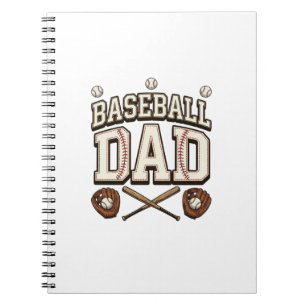 Vintage Baseball Dad Father’s Day Notebook