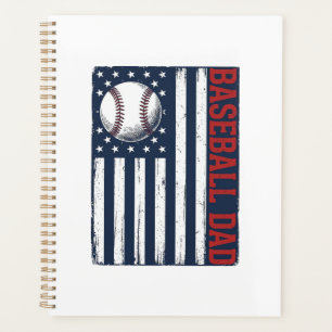 Vintage Baseball Dad Flag Shirt Design_1 Planner
