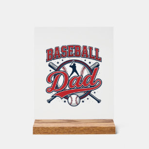 Vintage Baseball Dad Shirt Design_1 Acrylic Sign