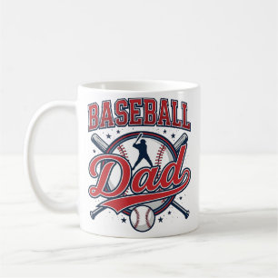 Vintage Baseball Dad Shirt Design_1 Coffee Mug