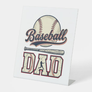 Vintage Baseball Dad Vector Shirt Design_1 Pedestal Sign