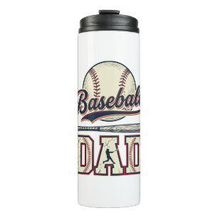 Vintage Baseball Dad Vector Shirt Design_1 Thermal Tumbler