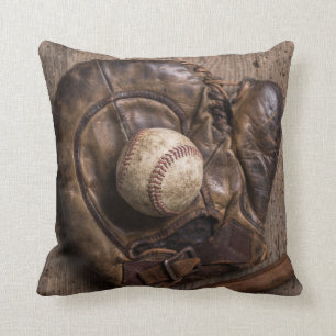 Vintage Baseball Equipment Cushion