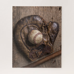 Vintage Baseball Equipment Jigsaw Puzzle