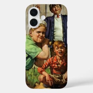 Vintage Baseball Game, Children Boys Sports Player iPhone 16 Case