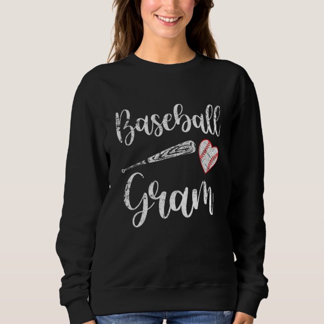 Vintage Baseball Gram  Baseball Sweatshirt (Front)
