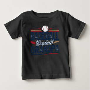 Vintage Baseball Grandpa Baby T-Shirt
