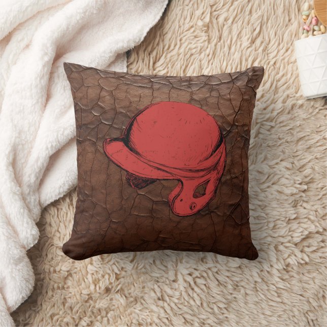 Vintage Baseball Helmet Cushion (Blanket)