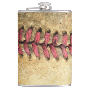 Vintage Baseball Hip Flask