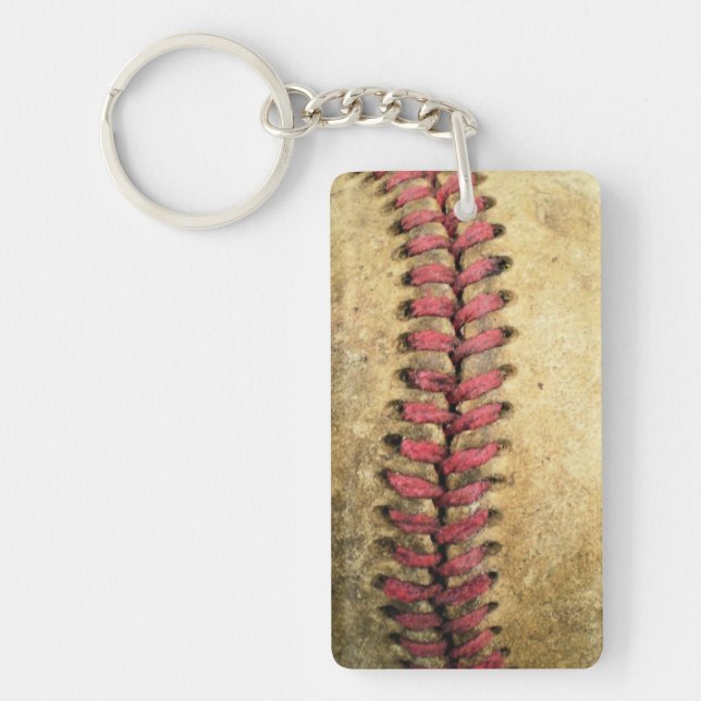Vintage Baseball Key Ring (Front)