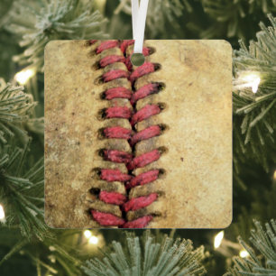 Vintage Baseball Metal Tree Decoration