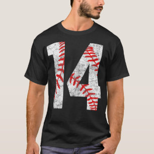 Vintage Baseball Mum 14 Jersey Baseball Favourite T-Shirt