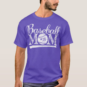 Vintage Baseball Mum 18 Favourite Player Biggest F T-Shirt