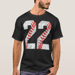 Vintage Baseball Mum 22 Jersey Baseball Favourite T-Shirt