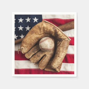 Vintage Baseball Napkin