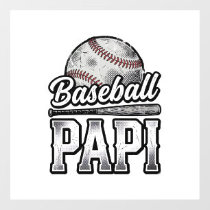 Vintage Baseball Papi Distressed Dad Shirt Design_