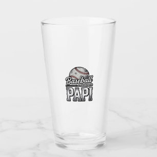 Vintage Baseball Papi Distressed Dad Shirt Design_ Glass