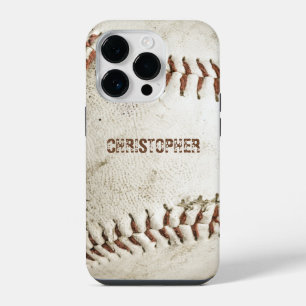 Vintage Baseball Personalised iPhone 14 Pro Case