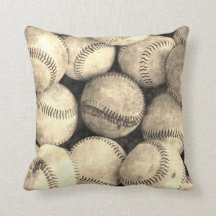 Vintage Baseball Pillow