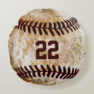 Vintage Baseball Pillows Name, Team Name, Number