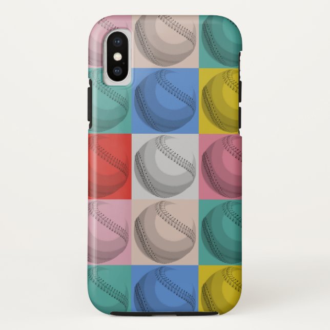 Vintage Baseball Pop Art Case-Mate iPhone Case (Back)