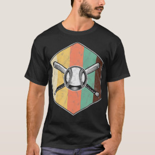Vintage Baseball Softball Homerun Pitcher Catcher T-Shirt