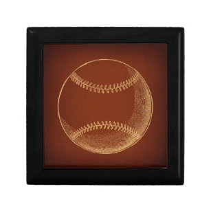 Vintage Baseball Sports Art Gift Box