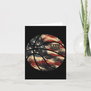 Vintage Basketball 1776-2026 USA Flag 250 Years Card