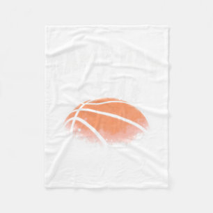 Vintage Basketball Game Day Fleece Blanket