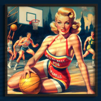 Vintage Basketball Girl