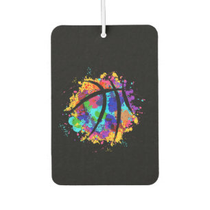 Vintage Basketball Graphic Design Cool Basketball Car Air Freshener
