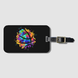 Vintage Basketball Graphic Design Cool Basketball Luggage Tag