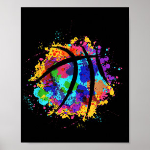 Vintage Basketball Graphic Design Cool Basketball Poster