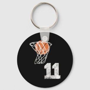 Vintage Basketball Jersey Number 11  Player Number Key Ring