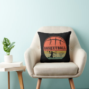 Vintage Basketball Player Slam dunk  Cushion