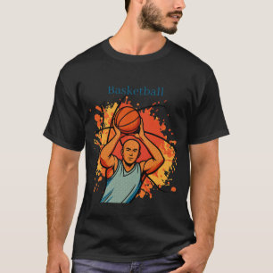 Vintage Basketball Player T-Shirt