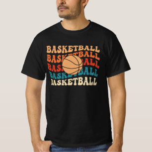 Vintage Basketball Retro Sports Typography Design T-Shirt