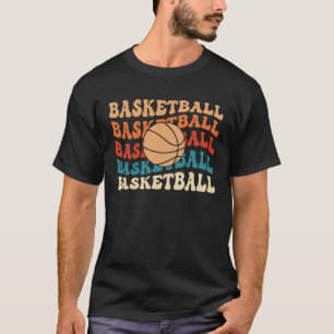 Vintage Basketball Retro Sports Typography Design T-Shirt