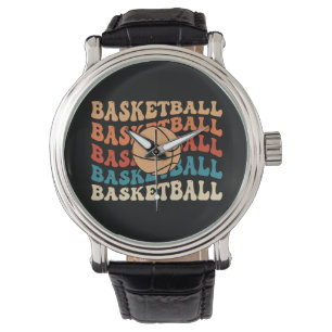 Vintage Basketball Retro Sports Typography Design Watch