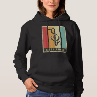 Vintage Bass Clarinet Player Music Retro2 Hoodie
