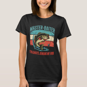 Vintage Bass Fishing Master Baiter - Funny Fisherm T-Shirt