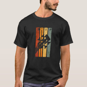 Vintage Bass Guitar Eadg Tuning Retro Bassist Play T-Shirt