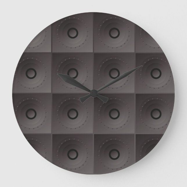 Vintage Bass Speaker: Classic Background Large Clock (Front)