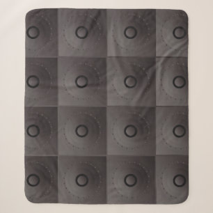 Vintage Bass Speaker: Classic Background Sherpa Blanket