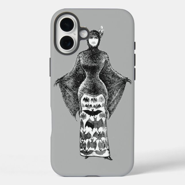 Vintage Bat Lady Case-Mate iPhone Case (Back)