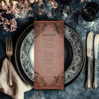 Vintage Bat Until Death Rust Wedding