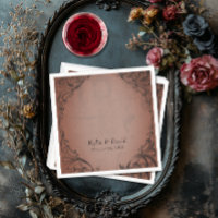 Vintage Bat Until Death Rust Wedding