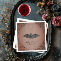 Vintage Bat Until Death Rust Wedding